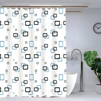 Штора для ванної з поліетилену Winmix SCP-002-180x180 (Візерунок синьо-блакитний на білому) Штора для ванної з поліетилену Winmix SCP-002-180x180 (Візерунок синьо-блакитний на білому)
