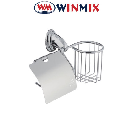 Бумагодержатель с крышкой и корзиной Winmix LR1503-1