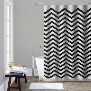Штора для ванної з поліестеру Winmix SCT-007-180x200 (Чорно-білий візерунок) Штора для ванної з поліестеру Winmix SCT-007-180x200 (Чорно-білий візерунок)