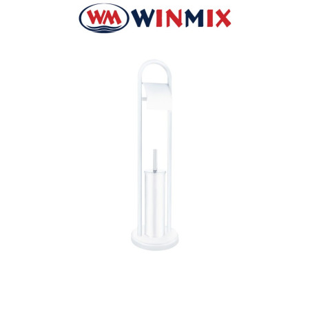 Ерш напольный с бумагодержателем Winmix KIT ME04 White