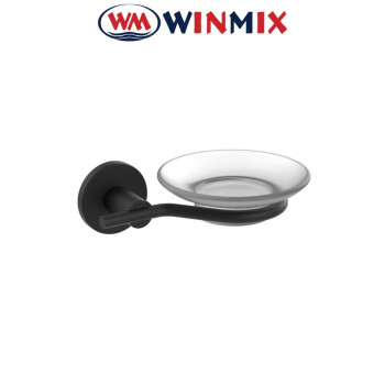 Мыльница настенная Winmix Delux M1302A Black Мыльница настенная Winmix Delux M1302A Black
