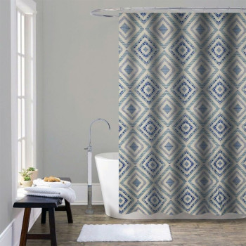 Штора для ванної з поліестеру Winmix SCT-011-180x180 (Візерунок Ромб на сірому) Штора для ванної з поліестеру Winmix SCT-011-180x180 (Візерунок Ромб на сірому)