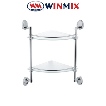 Полиця скляна кутова 2-ярусна Winmix LR3307-2 Полиця скляна кутова 2-ярусна Winmix LR3307-2