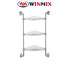 Полка стеклянная угловая 3-ярусная Winmix LR1507-3
