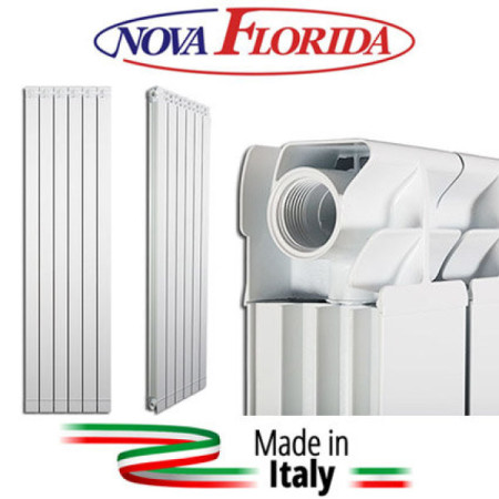 Радіатор алюмінієвий Nova Florida Maior Aleternum S90 1600*10 висота 1600мм, ІТАЛІЯ