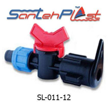 Кран для крапельної стрічки стартовий для рукава LFT DN17(КСK 17) Арт. SL-011-12