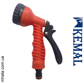 Пістолет поливальний 7 режимів, пластик Kemal P5003, Туреччина