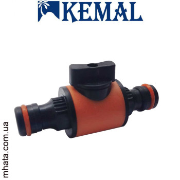 Ніпель для конекторів з краном Kemal M1009, Туреччина