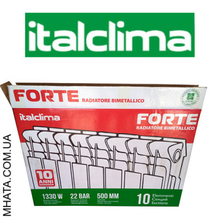 Біметалічний радіатор ItalClima Forte 500/95 BM Standart Class