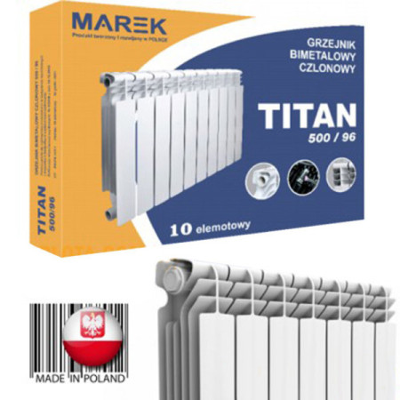 Радіатор біметалічний Marek Titan 500*96 Польща