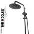 MIXXUS SUS-009-J BLACK Душова колона із змішувачем із нерж. сталі SUS304