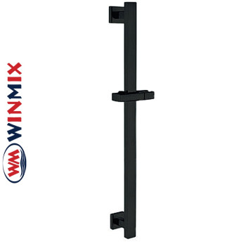 Душова стійка чорна з нержавіючої сталі Winmix BAR-SUS-002 BLACK, без шлангу та лійки