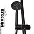 MIXXUS SUS-003-J BLACK Душова колона із змішувачем із нерж. сталі SUS304