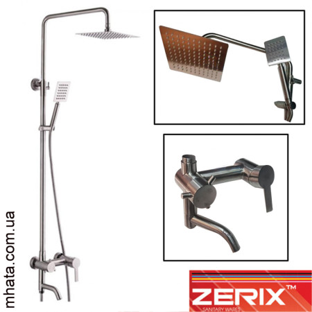 Душова колона Zerix LR72401 (матеріал нержавіюча сталь)