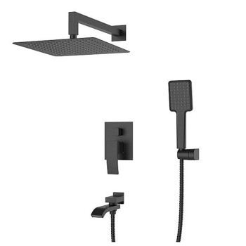 Вбудована душова система із змішувачем KB-66007-05 Black (Колір чорний), Чехія