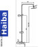 Душова колона HAIBA Mars 003-J