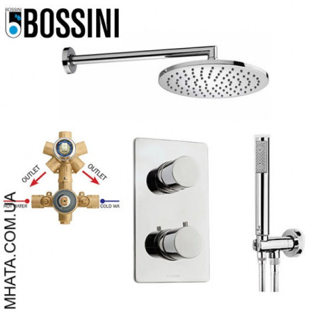 Душова система вбудована Bossini M80237 COSMO TONDO Термостат, ІТАЛІЯ