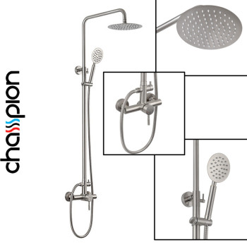 Душова колона CHAMPION із змішувачем з нерж. сталі SUS304 SUS-003-J