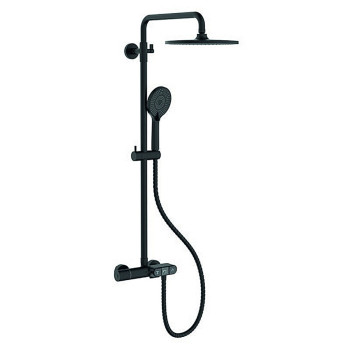 Душова колона з термостатичним змішувачем KB-55014-05 Black (Колір чорний, лійка 25*25), Чехія