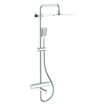 Душова колона з термостатична з коротким виливом KB-57011-01 (Колір хром, лійка 30*20), Чехія