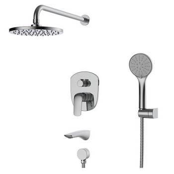 Вбудована душова система із змішувачем KB-64008-01 (Колір хром), Чехія