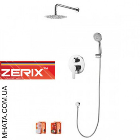 Душова колона вбудована Zerix LR72403-2 (матеріал нержавіюча сталь)