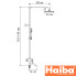 Душова колона HAIBA DAX 009-J із нержавіючої сталі