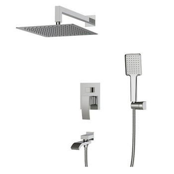 Вбудована душова система із змішувачем KB-66007-01 (Колір хром), Чехія