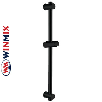 Душова стійка чорна з нержавіючої сталі Winmix BAR-SUS-001 BLACK, без шлангу та лійки