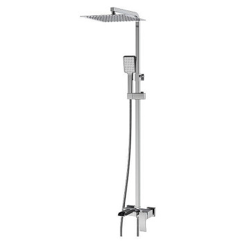 Душова колона із змішувачем водоспад KB-58007-01 (Колір хром, лійка 30*30), Чехія