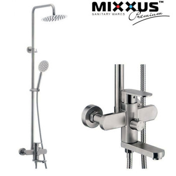Душова колона із змішувачем Mixxus AVA-009-J із нерж. сталі SUS304