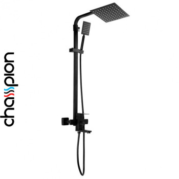 Душова колона CHAMPION з змішувачем з нержавіючої сталі SUS304 KUB-009-J BLACK