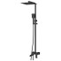 Душова колона із змішувачем KB-56007-05 Black (Колір чорний, лійка 30*30), Чехія