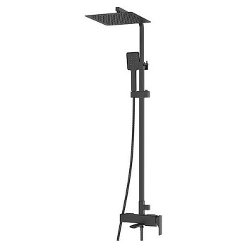 Душова колона із змішувачем KB-56010-05 Black (Колір чорний, лійка 30*30), Чехія
