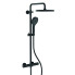 Душова колона з термостатичним змішувачем KB-55013-05 Black (Колір чорний, лійка 26*26), Чехія