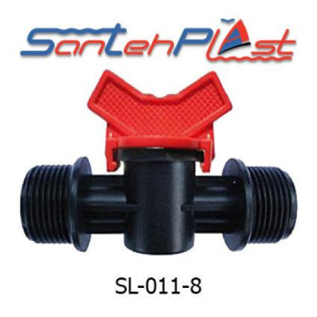 Кран із зовнішніми різьбленнями 1/2