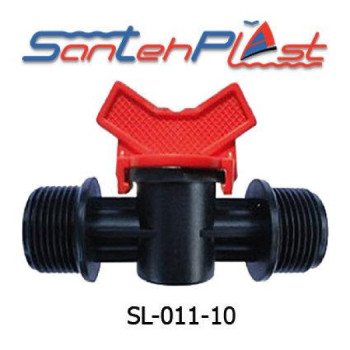 Кран із зовнішніми різьбленнями 3/4