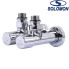 Кран вентильный угловой с американкой Solomon LUX 1/2″ CHROM 7777, Польша