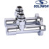 Кран вентильный угловой с американкой Solomon LUX 1/2″ CHROM 7777, Польша
