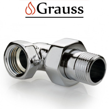 Зганяння американка кутова хромована Grauss d1/2, Німеччина