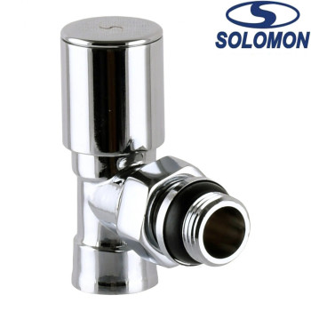 Solomon Кран радіаторний кутовий хромований 3/4
