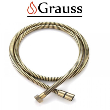 Шланг для душу, обплетення з нержавіючої сталі 150 см (Колір бронзи), KB-0801-150-09, Grauss Чехія