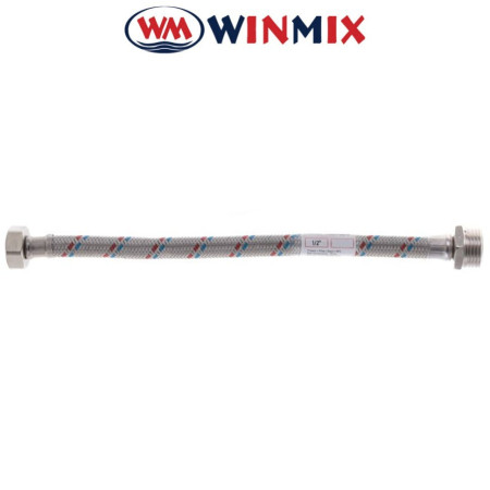 Гнучкий шланг для підключення води ГШ 1/2 '180 см, Winmix нерж.