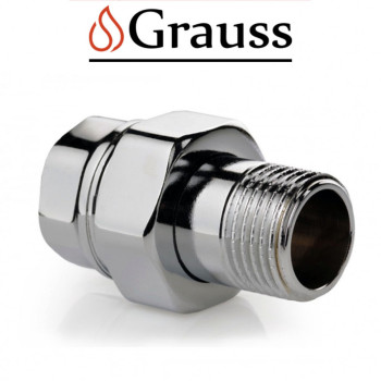 Сгон американка прямая хромированная Grauss d1