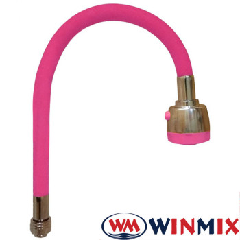 Гусак силіконовий гнучкий Winmix RoseRed (рожевий) дворежимний