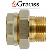 Згін американка пряма нікельована Grauss d1