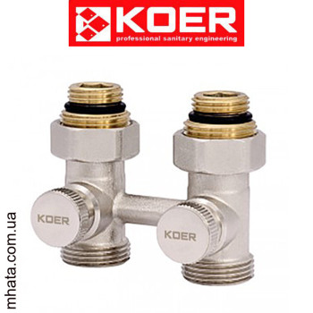 Вузол нижнього підключення прямий для сталевих радіаторів (різьба 3/4