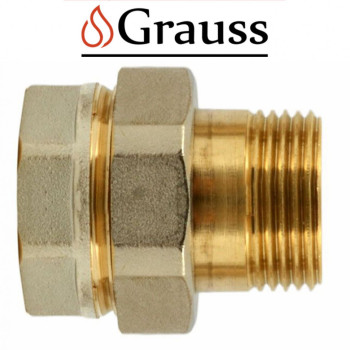 Згін американка пряма нікельована Grauss d3/4