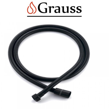Шланг для душу, обплетення з нержавіючої сталі 150 см (Колір чорний), KB-0801-150-05, Grauss Чехія
