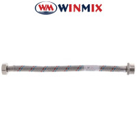 Гнучкий шланг для підключення води ГШ 1/2 '30 см, Winmix нерж.